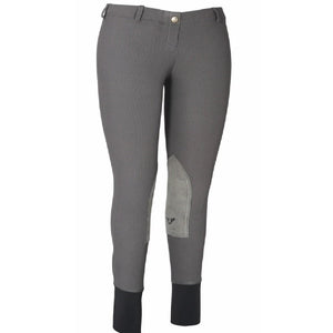 TuffRider Ladies Ribb Lowrise Pull-On Knee Patch Breeches
