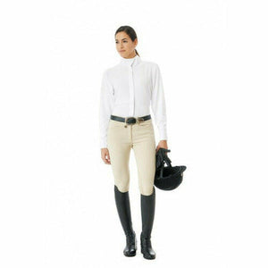 Ovation Ladies Celebrity Euroweave DX Slim Secret Knee Patch Breeches - Long CLOSEOUT