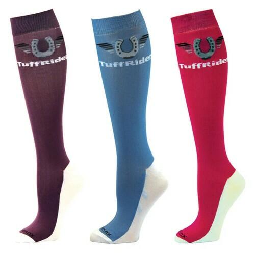 TuffRider Ladies Coolmax Knee Hi Boot Socks - 3 Pack