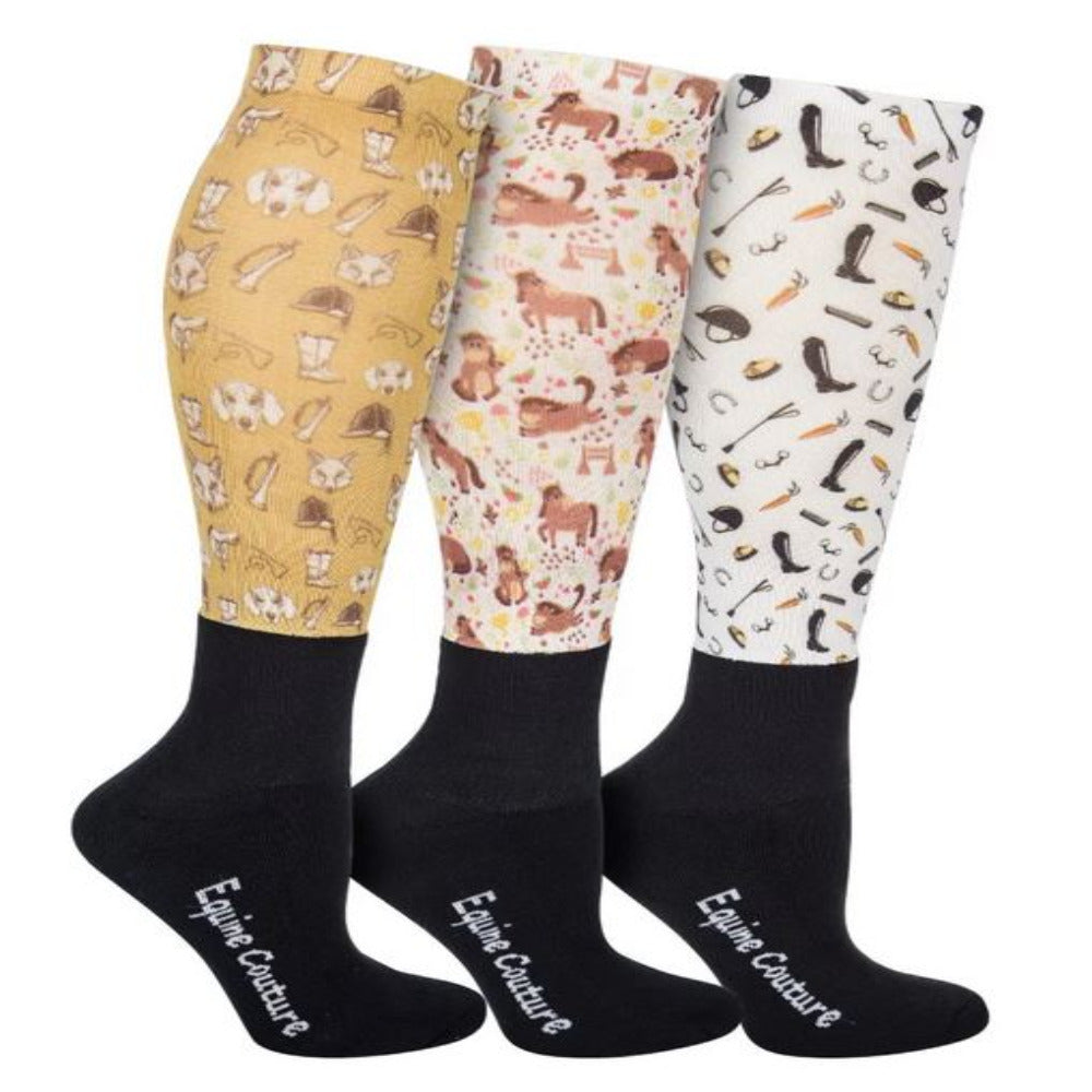 Equine Couture OTC Boots Socks-3 pack