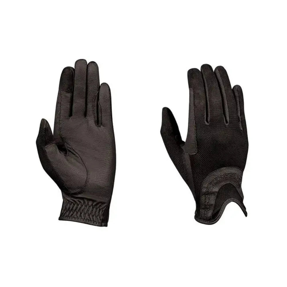 Dublin Pull On Glitter Mesh Back Riding Gloves