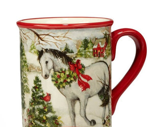 Certified International - Christmas on the Farm Mug 18 oz