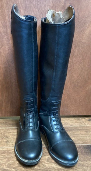 GENTLY USED- Horze Women's Rover Tall Field Boots BLACK SIZE 8.5 (39)