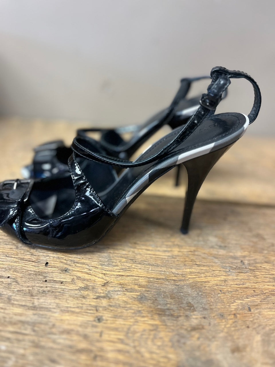 Gently Used Burberry Beat Check Heels - UK 40 / US 9.5