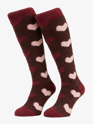 Lemiuex Heart Fluffies Socks - Bramble