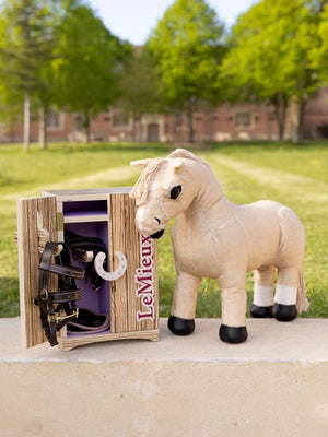 Lemieux Toy Pony Tack Locker Wooden - Wooden One Size