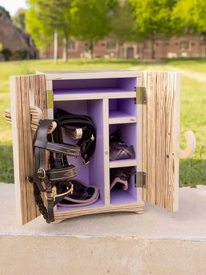 Lemieux Toy Pony Tack Locker Wooden - Wooden One Size