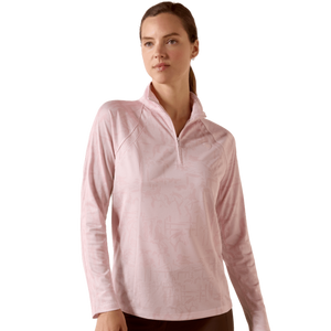 Ariat Ladies Sunstopper 3.0 1/4 Zip Baselayer-Sepia Rose Horse Park - The Carousel Horse 