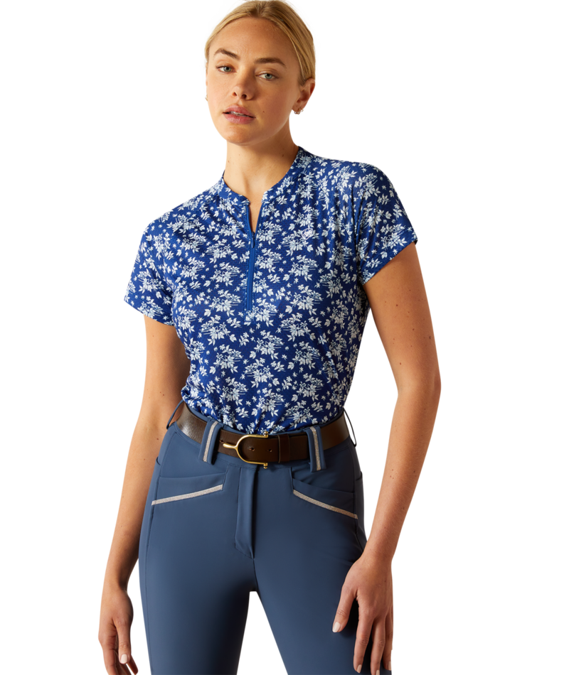 Ariat Labyrinth 1/4 Zip Baselayer Short Sleeve Top CLOSEOUT