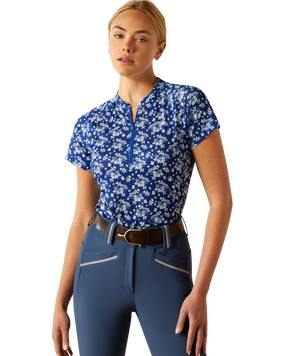 Ariat Labyrinth 1/4 Zip Baselayer Short Sleeve Top