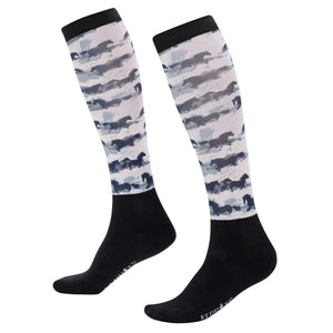 Kerrits Kids Dual Zone Equestrian Boot Socks - Print - The Carousel Horse 