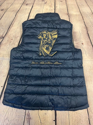 Women's Embroidered Lightweight Poly-Fill Packable Vest