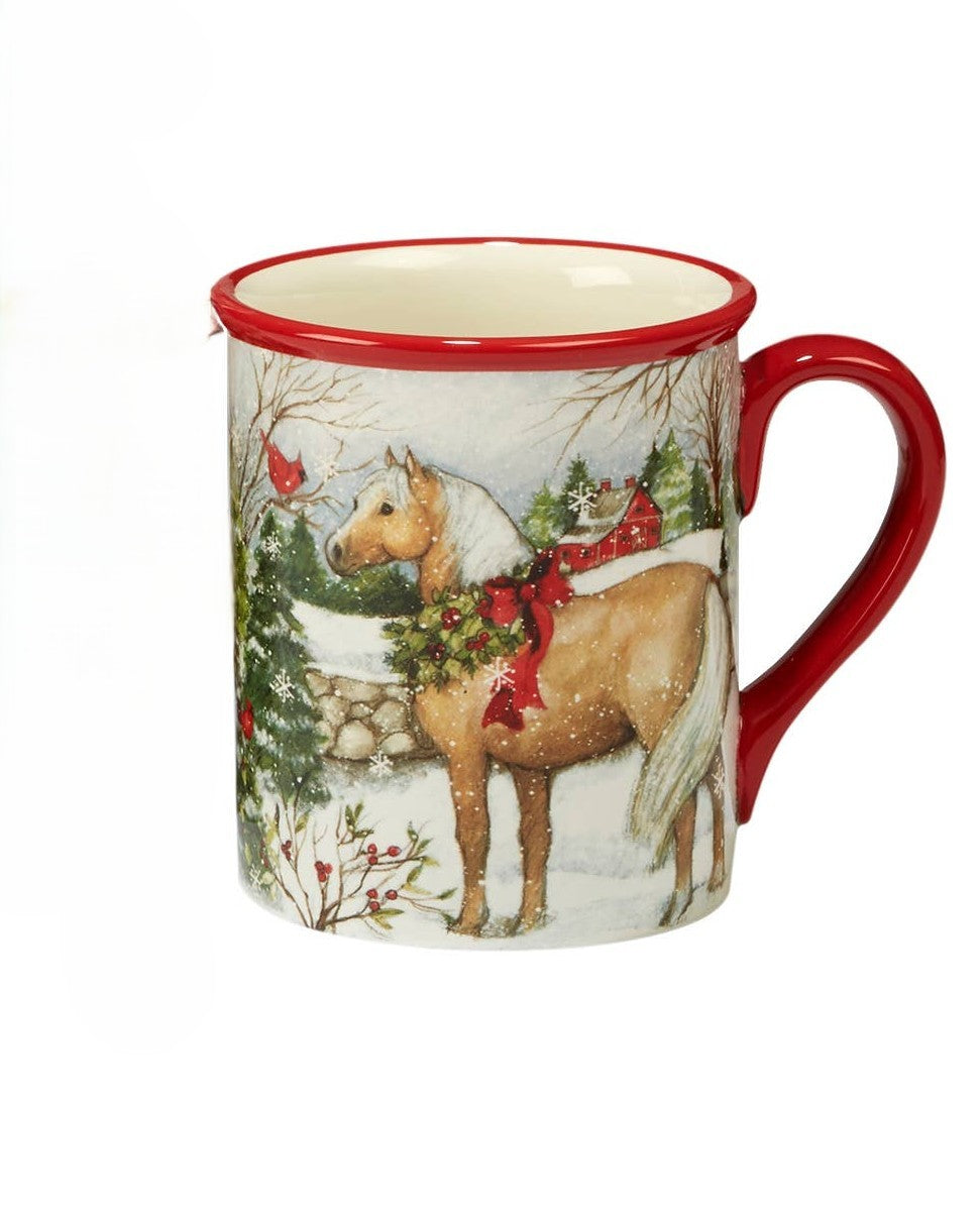 Certified International - Christmas on the Farm Mug 18 oz