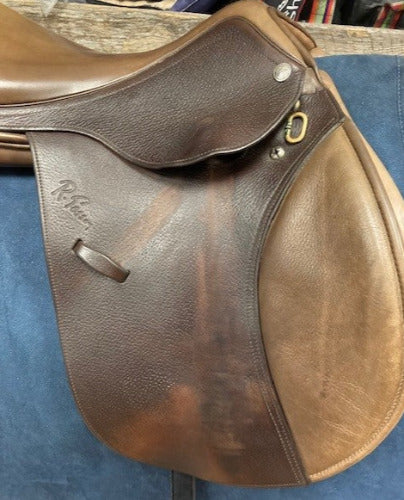 GENTLY USED- Pessoa Gen X Jump Saddle BROWN 17in XCH Adjustable Gullet