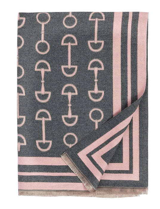 AWST Int'l Acrylic Cashmere Snaffle Bit Scarf/Shawl