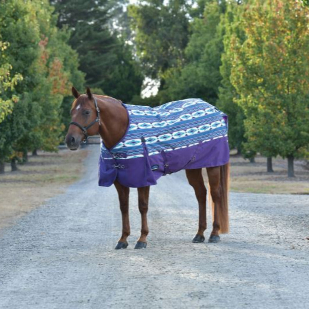 WeatherBeeta ComFiTec Essential Turnout Standard Neck 220G- PRINTS - The Carousel Horse 