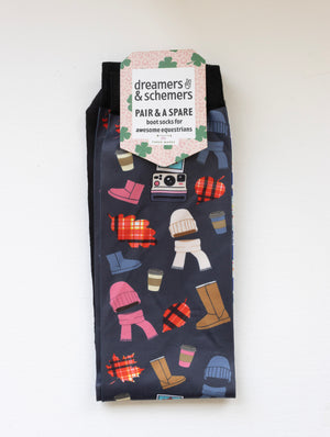 Dreamers & Schemers Boot Socks - A Pair & A Spare!!