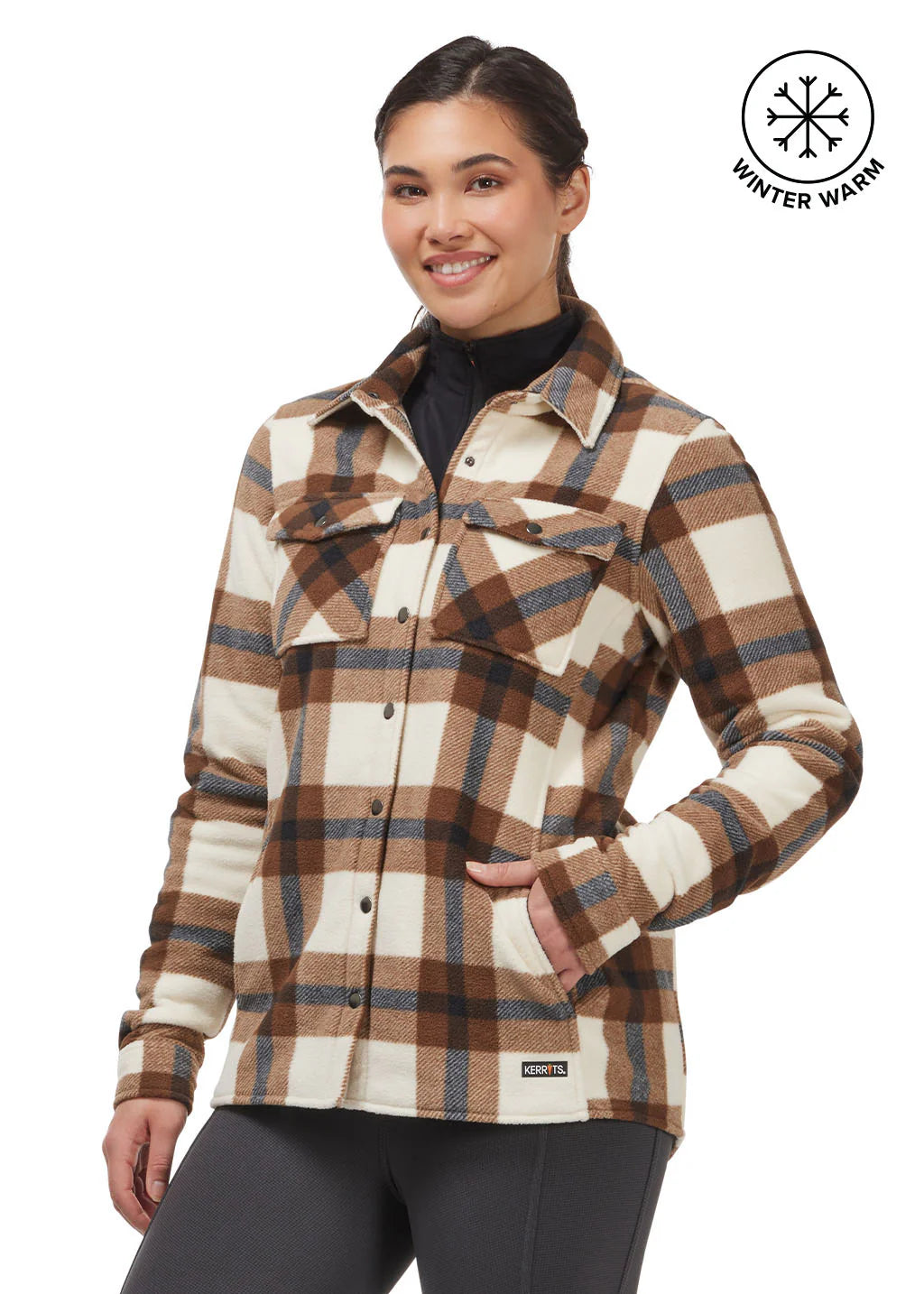 Kerrits Alpine Fleece Snap Front Barn Shirt CLOSEOUT