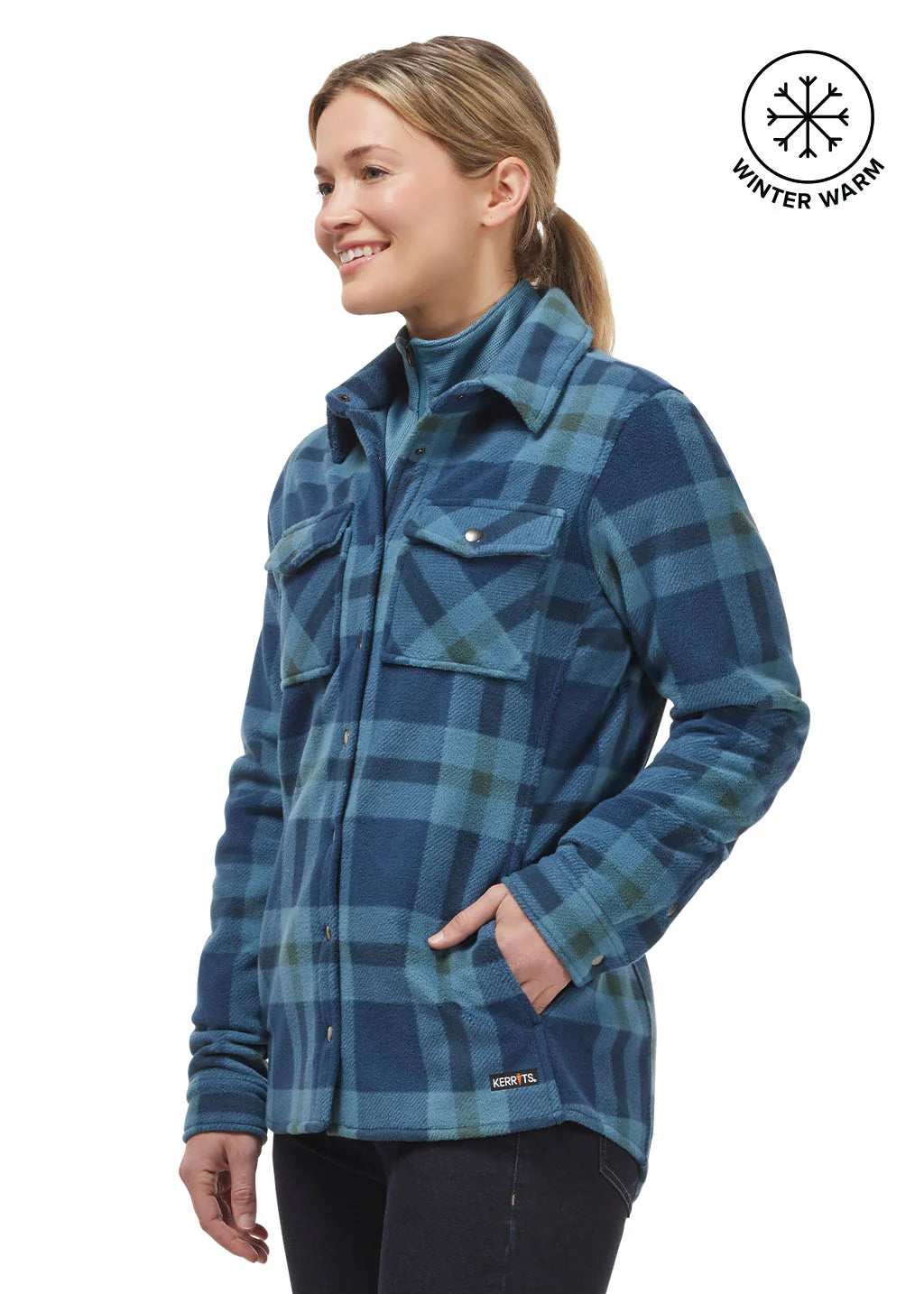 Kerrits Alpine Fleece Snap Front Barn Shirt CLOSEOUT
