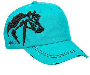 AWST Int'l Lila 3D Horse Head Cap