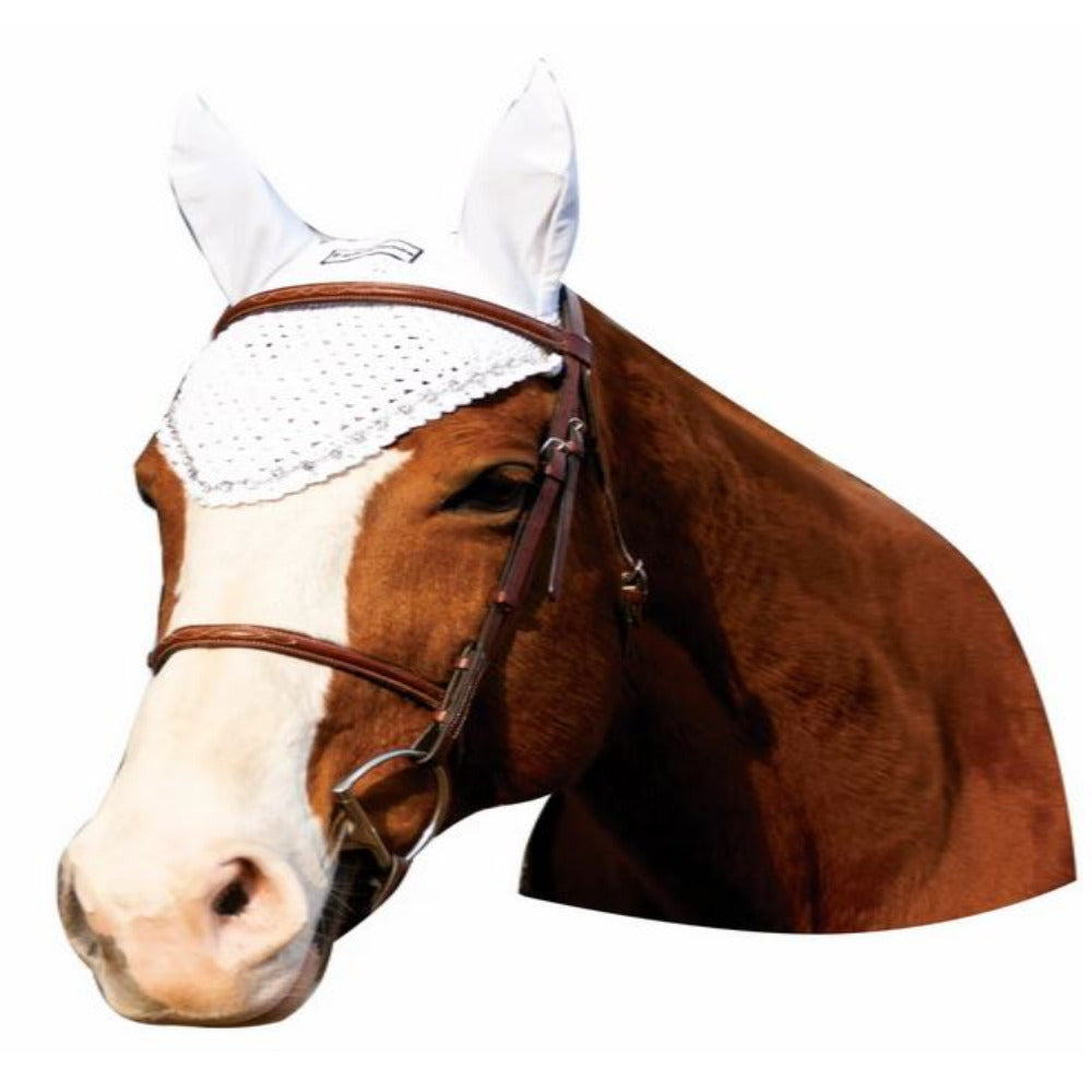 Equine Couture Fly Bonnet with Crystals