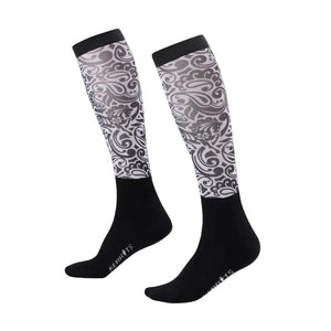 Kerrits Dual Zone Equestrian Boot Socks - Print - The Carousel Horse 