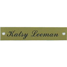Brass Saddle Name Plate - CarouselHorseTack.com