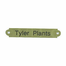 Brass Scallop Saddle Name Plate - CarouselHorseTack.com