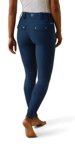 Ariat Ladies Tri Factor Grip Knee Patch Breech - Deep Petroleum CLOSEOUT