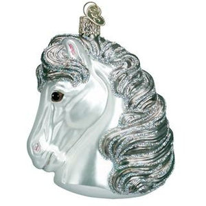 Old World Christmas Glass Horse Head Ornament