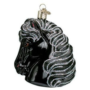 Old World Christmas Glass Horse Head Ornament