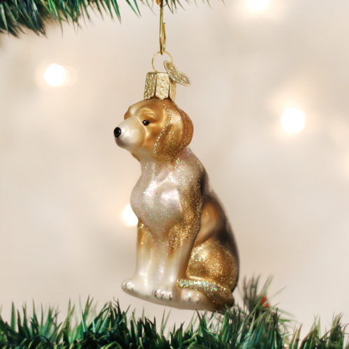 Old World Christmas Beagle Glass Ornament