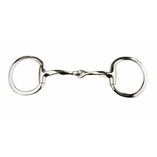 JP Korsteel Stainless Steel Slow Twist Eggbutt Snaffle Bit