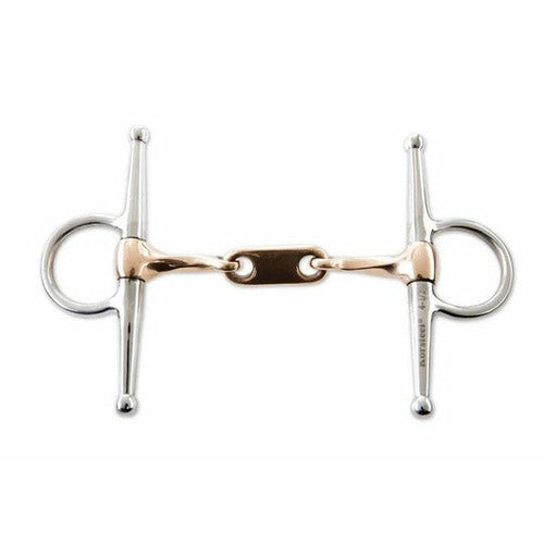 Korsteel Stainless Steel Twisted Copper Mouth Dr Bristol Full Cheek Bit