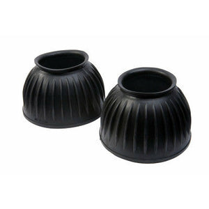 Roma Thick Bottom Rubber Ribbed Bell Boot - CarouselHorseTack.com