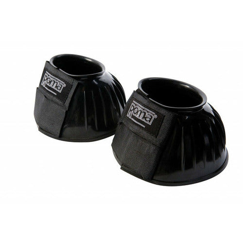 Roma Double Tape PVC Ribbed Bell Boots - CarouselHorseTack.com