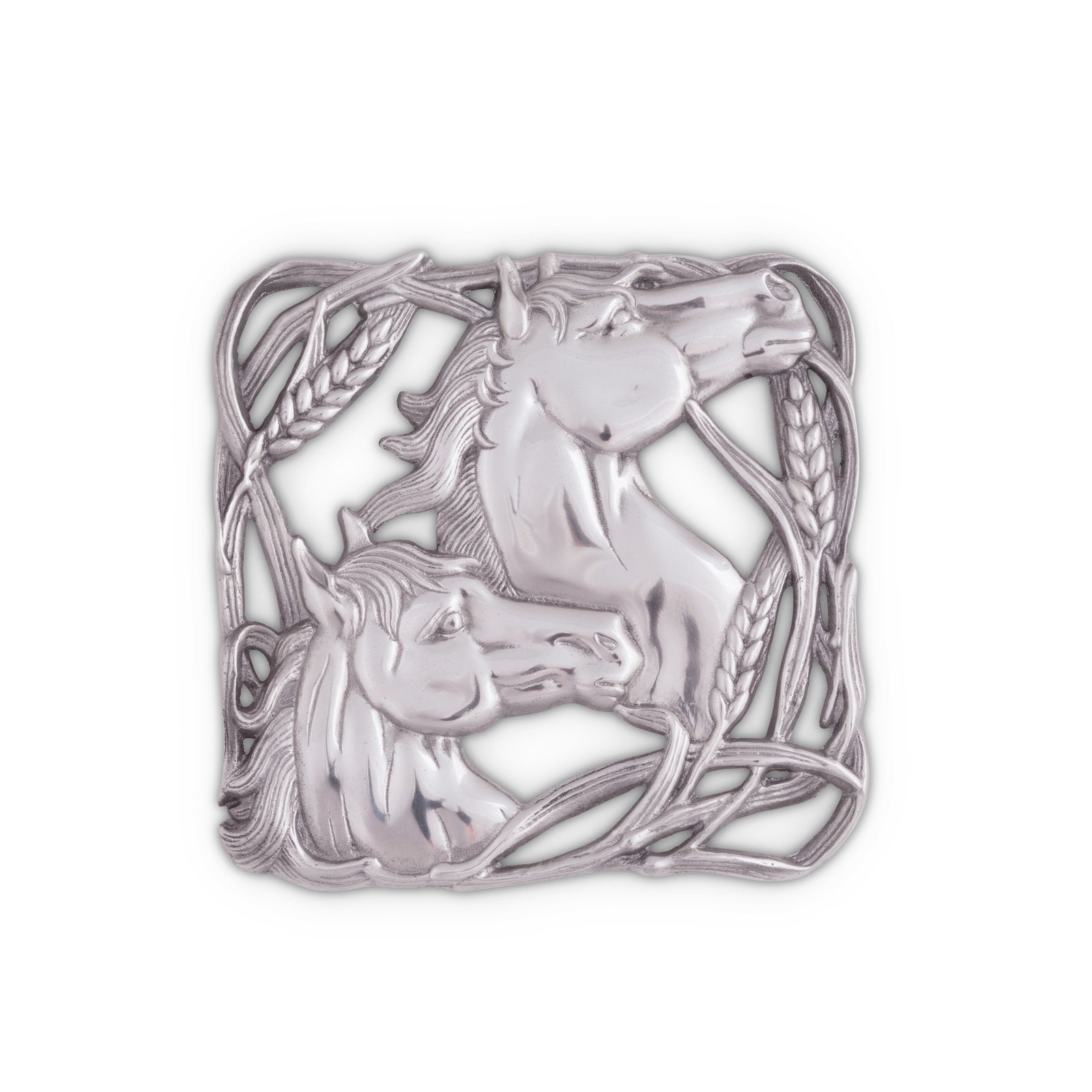 Arthur Court Horse with Wheat Trivet - The Carousel Horse