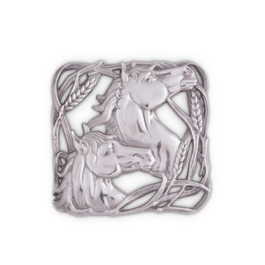 Arthur Court Horse with Wheat Trivet - The Carousel Horse