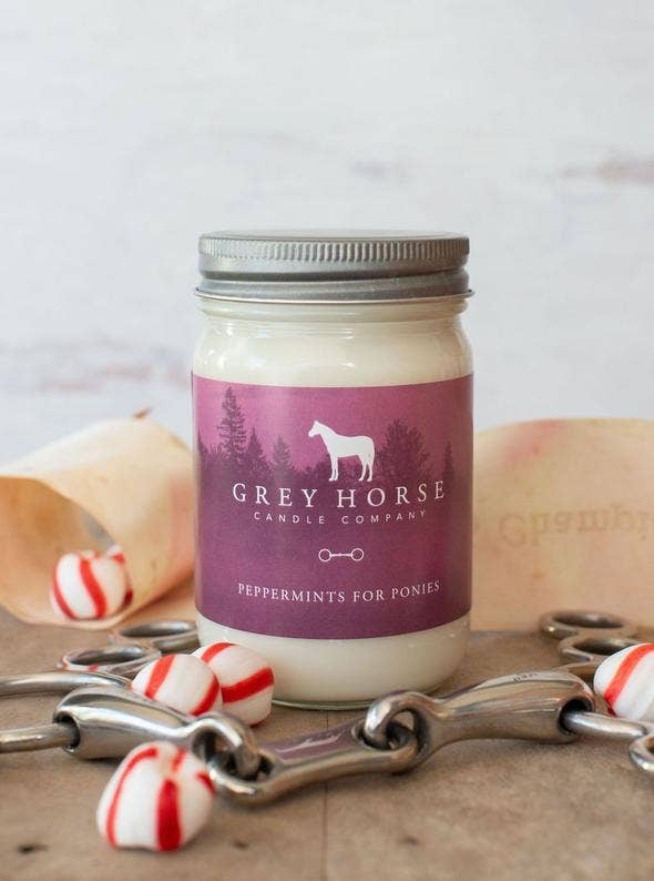 Grey Horse Candle Company - Peppermint For Ponies Soy Candle