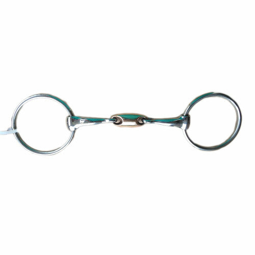 Korsteel JP Curve Copper Oval Link Loose Ring Snaffle