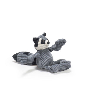 HuggleHounds - Reggie Raccoon Knottie® Plush Dog Toy: Small