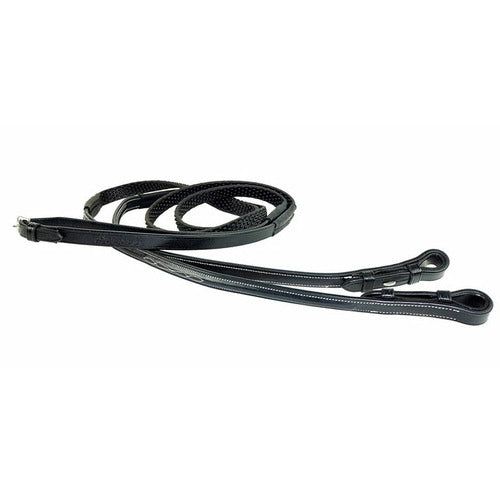 Nunn Finer Bella Donna Round Raised Fancy Stitched Soft Grip Reins