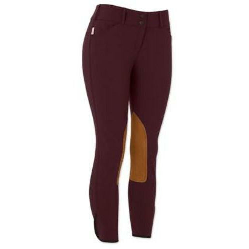 The Tailored Sportsman Ladies Vintage Contrast Patch Front Zip Low Rise Breech