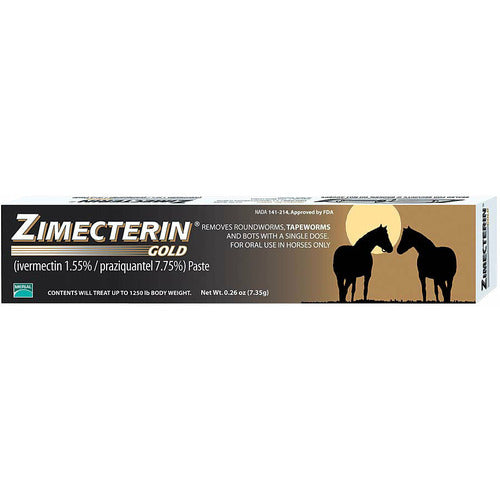 Merial Zimecterin Gold Dewormer Paste for Horses, 7.35gm (Packaging Ma ...