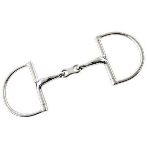 Korsteel Stainless Steel French Link Dee Ring Snaffle Bit