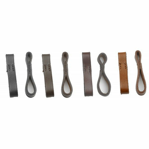 Camelot Leather Bit Loops - Black - CarouselHorseTack.com