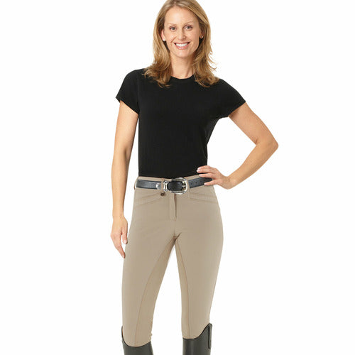 Ovation Ladies Celebrity Euroweave DX Slim Secret Full Seat Breeches - Regular