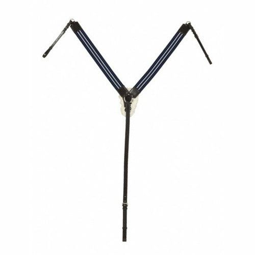 Ovation Elite Collection- 3-Point Wide Elastic Breastplate with Sheepskin Padding - CarouselHorseTack.com