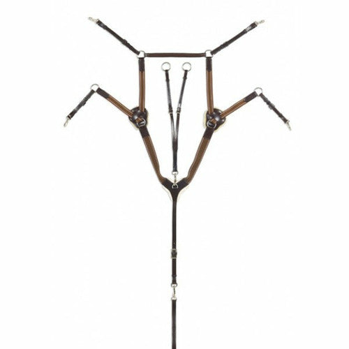 Ovation Classic Collection- 5-Point Breastplate with Running Attachment - CarouselHorseTack.com