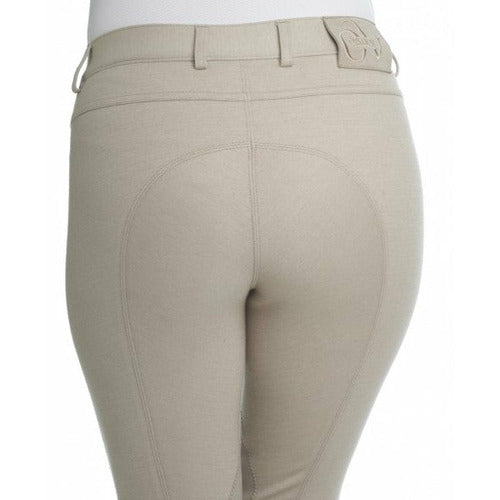 Ovation SoftFLEX Zip Front Classic Knee Patch Breeches - Ladies'
